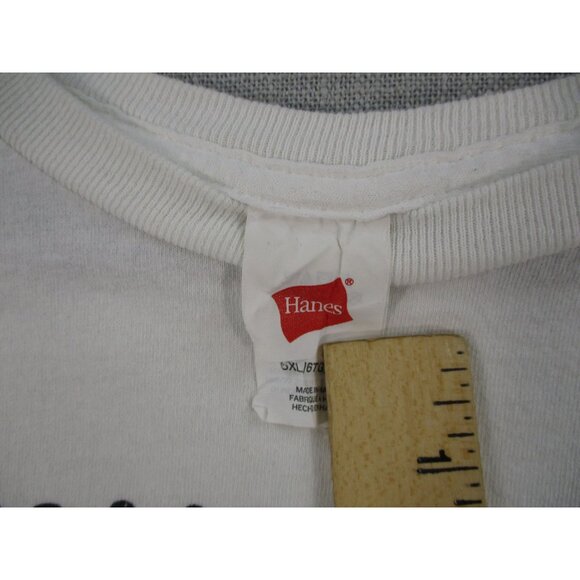 Hanes 6XL White "Personal Stalker" Graphic T-Shirt - Picture 4 of 8